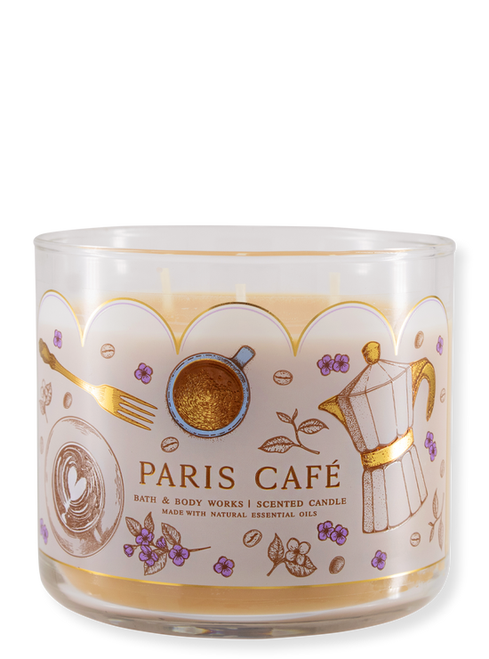 3 -Docht candle - Paris Cafe - Limited Edition - 411G
