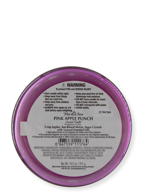 3 -DOCHT CANDLE - PUME POMME PUME - 411G