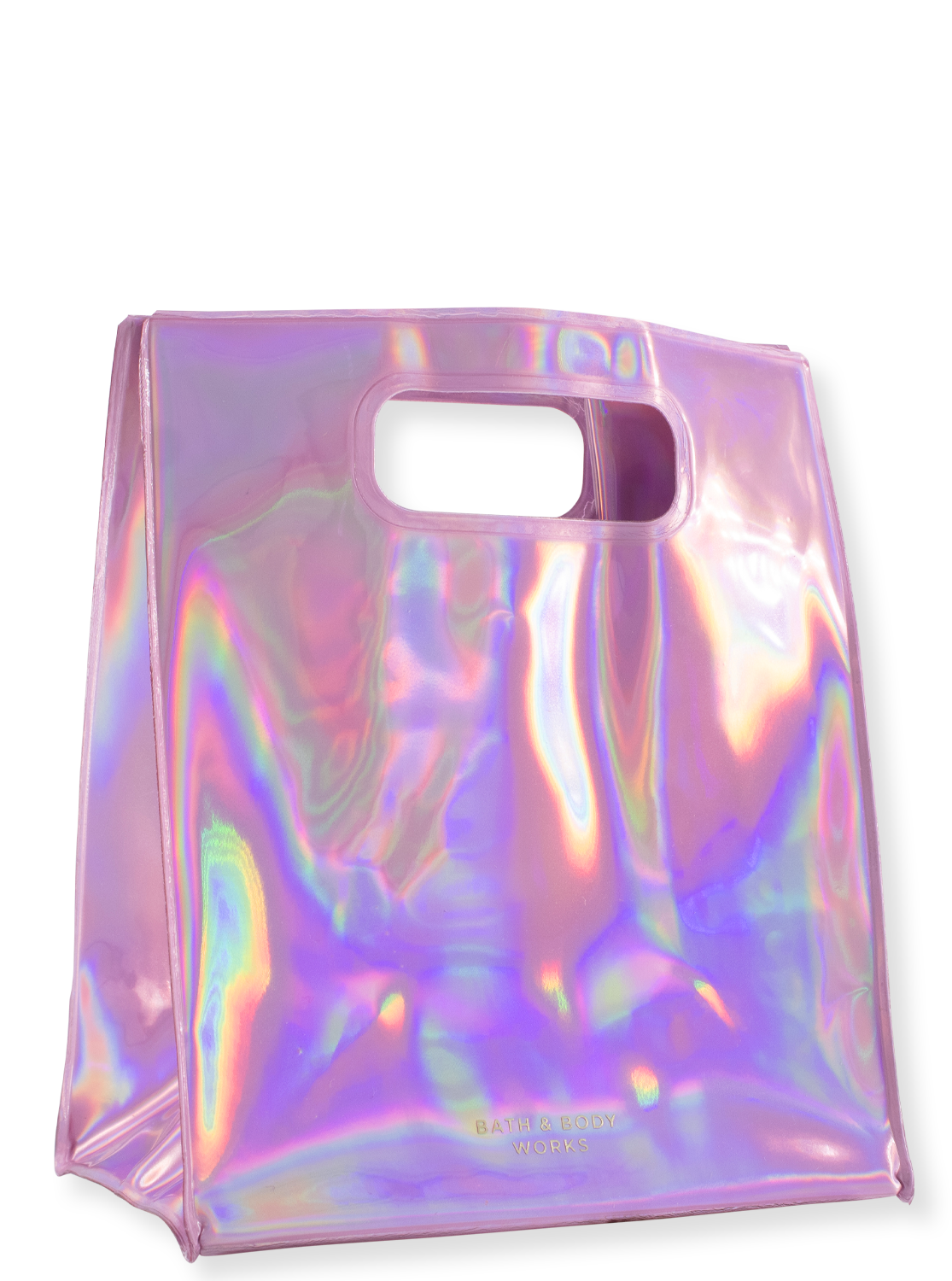 Gift bag pink hologram small
