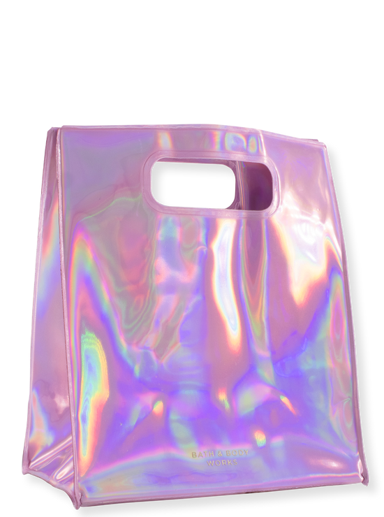 Gift bag - pink hologram - small