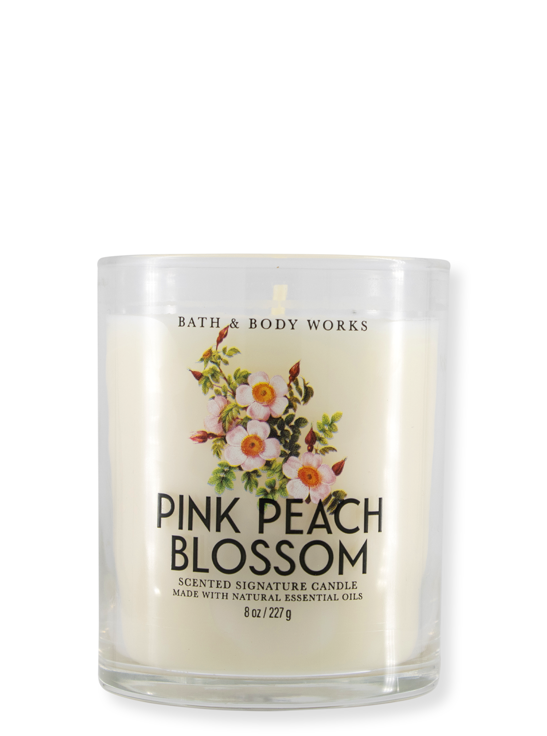 1-Wick Candle - Pink Peach Blossom - 227g