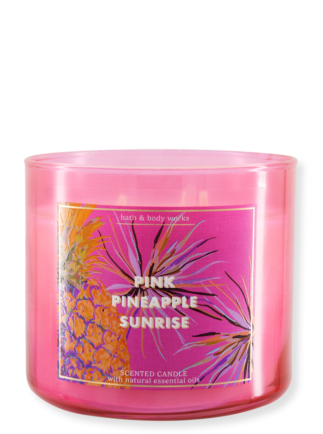 3-Docht Kerze - Pink Pineapple Sunrise - 411g