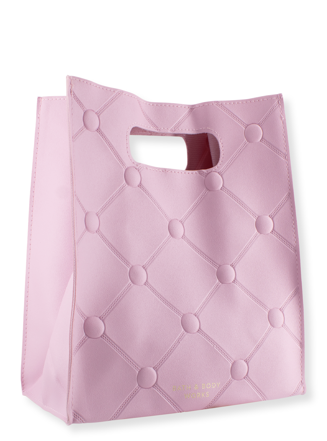 Cadeauzakje - roze quilt - groot