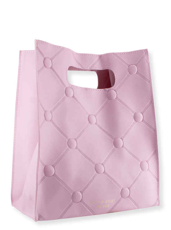 Cadeauzakje - roze quilt - groot