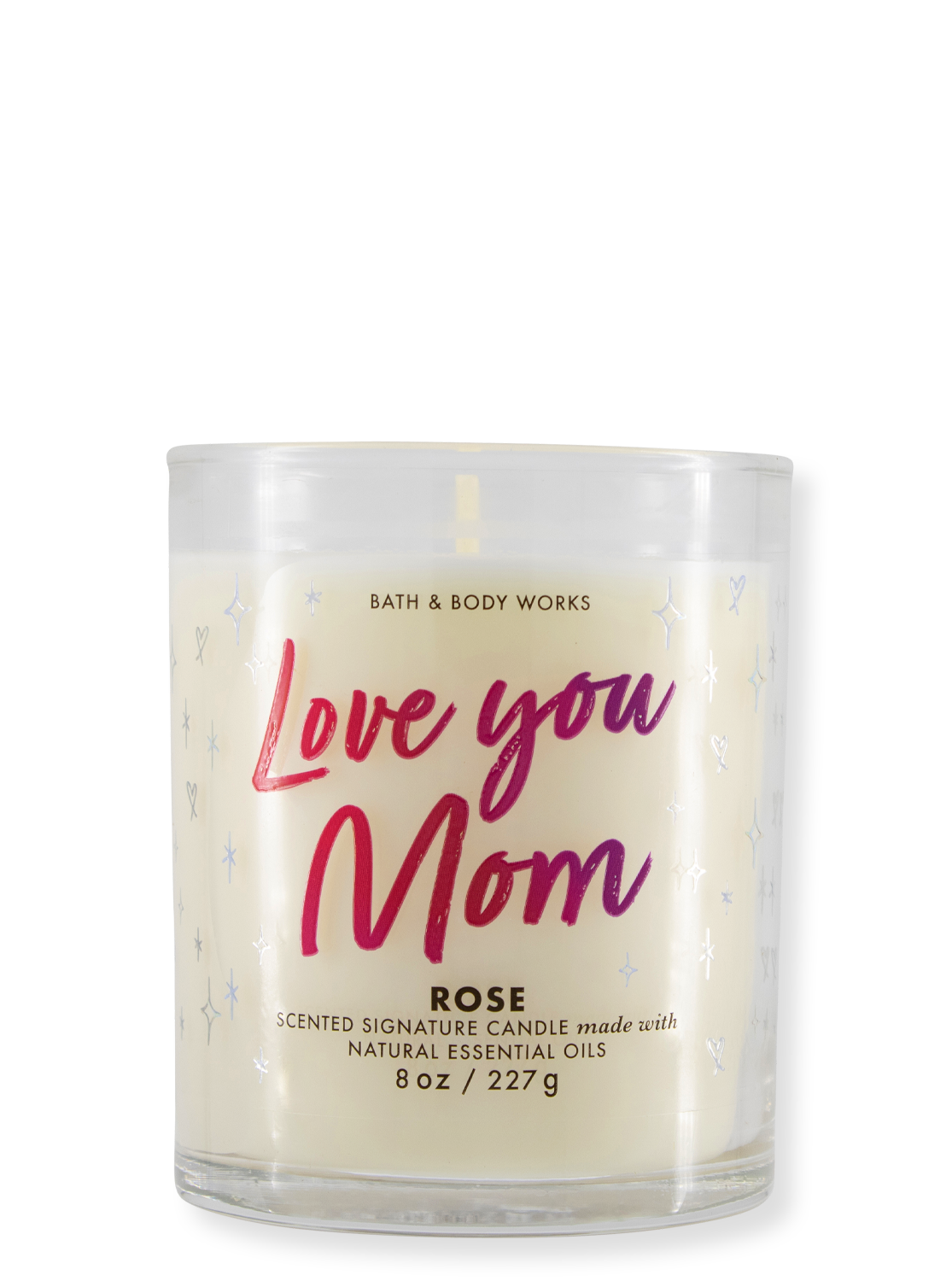 1 -if candle - love you mom - rose - 227g