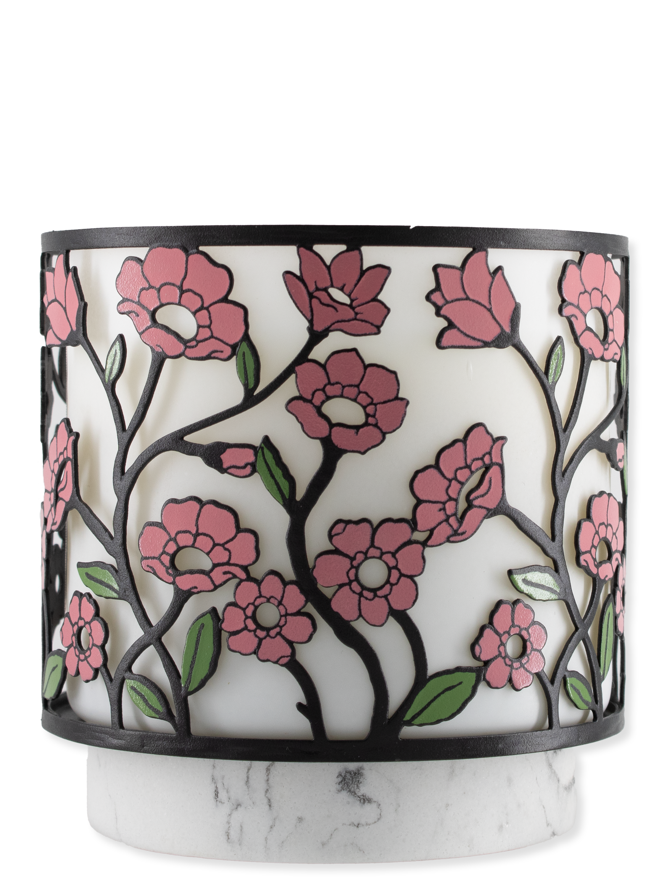 Candle holder - 3 -docht candle - flowerbed