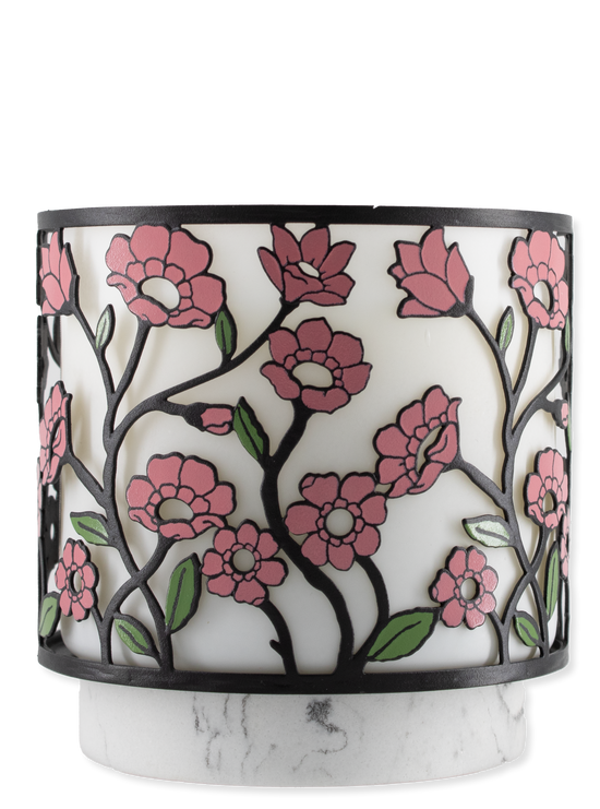 Candle holder - 3 -docht candle - flowerbed