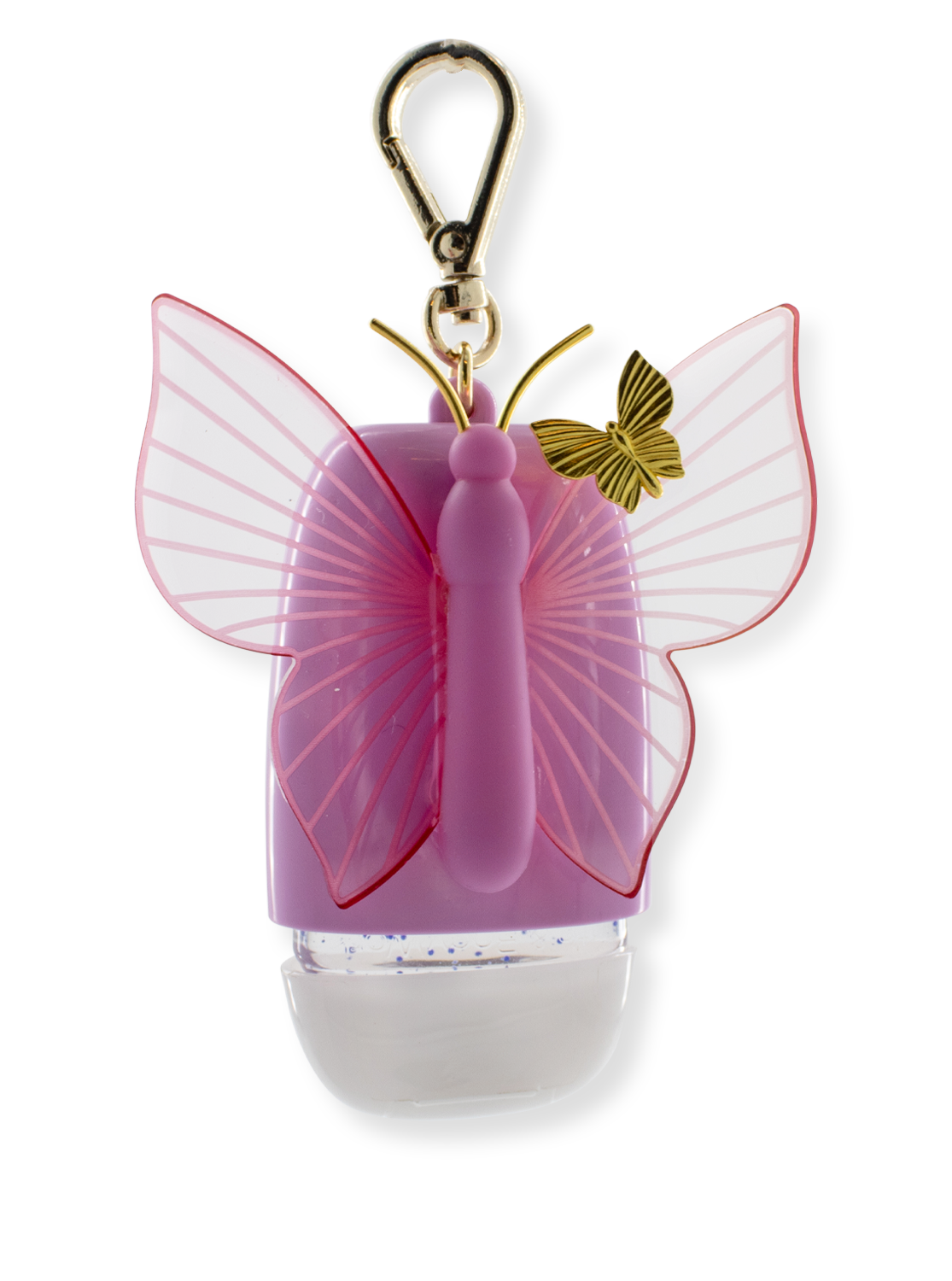 Hanger voor handdesinfectiegel - delicate vlinder (verlichten)