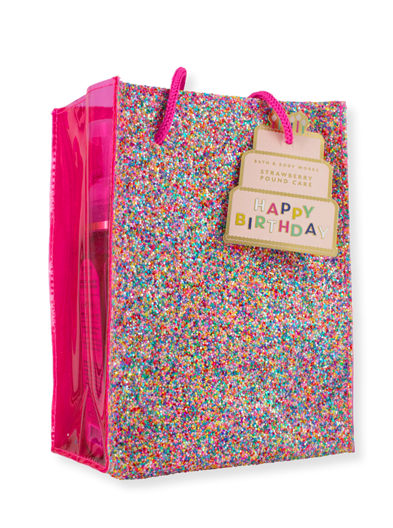 Gift bag - Happy Birthday - Strawberry Pound Cake - 259ml/198g