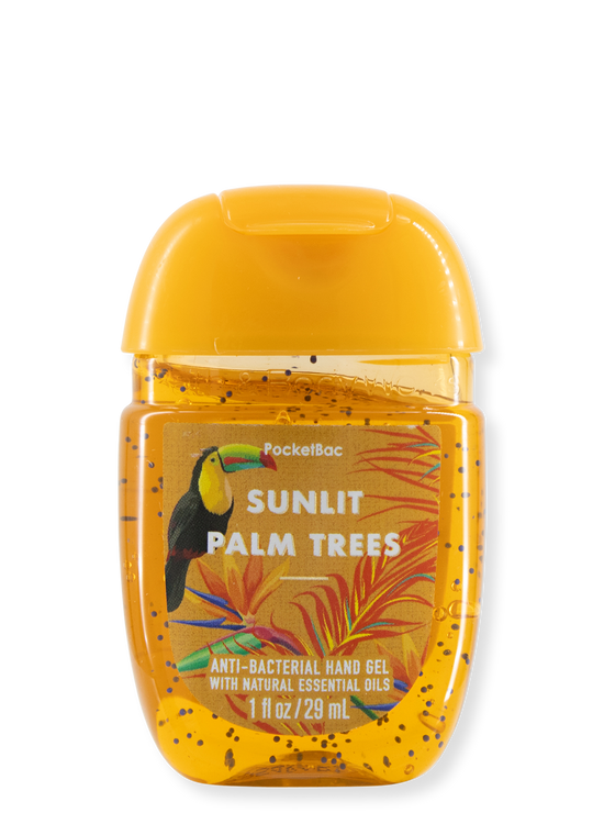 Hand disinfection gel - Sunlit Palm Trees - 29ml
