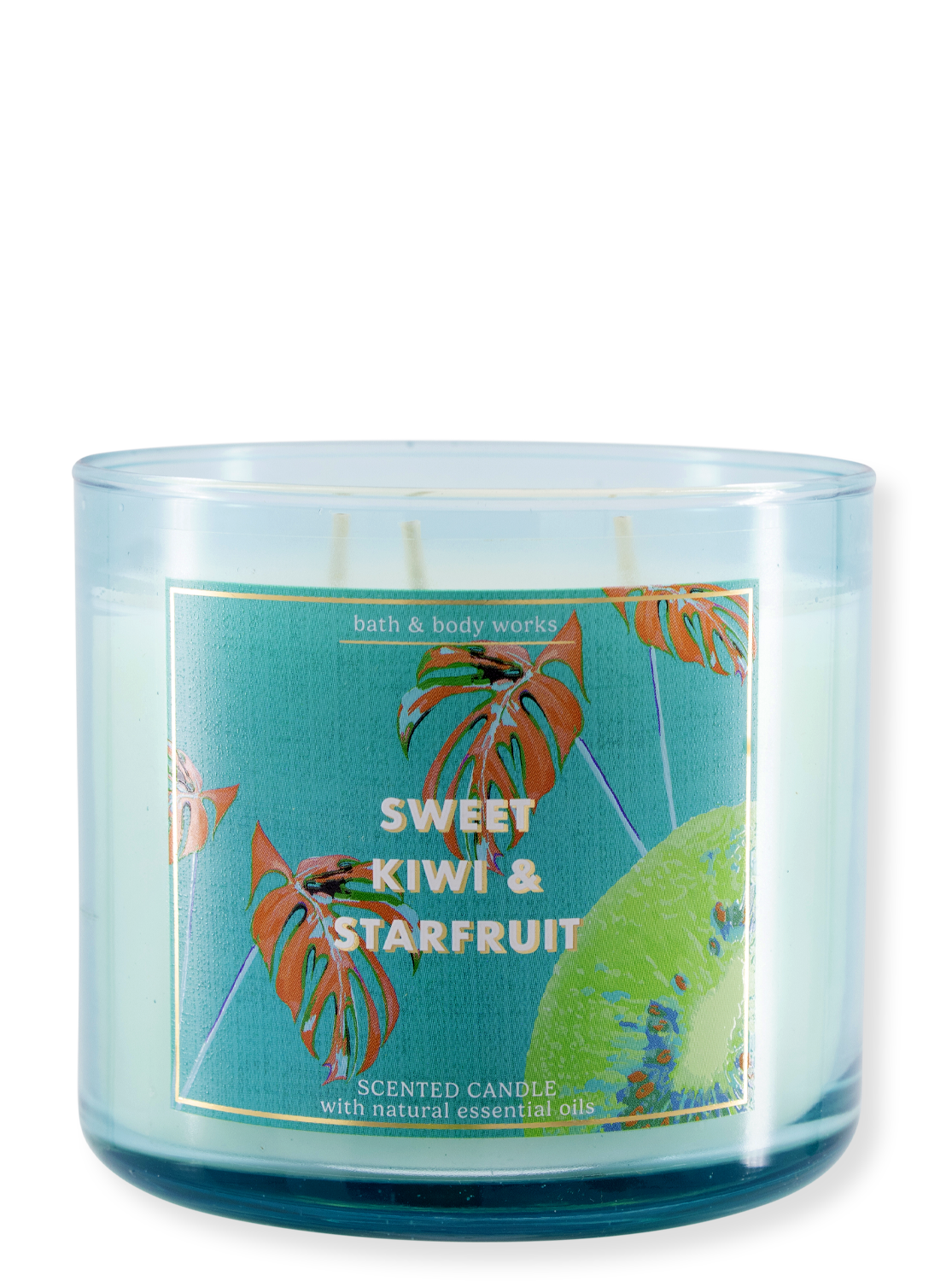 3 -Docht candle - Sweet Kiwi & Starfruit - 411g