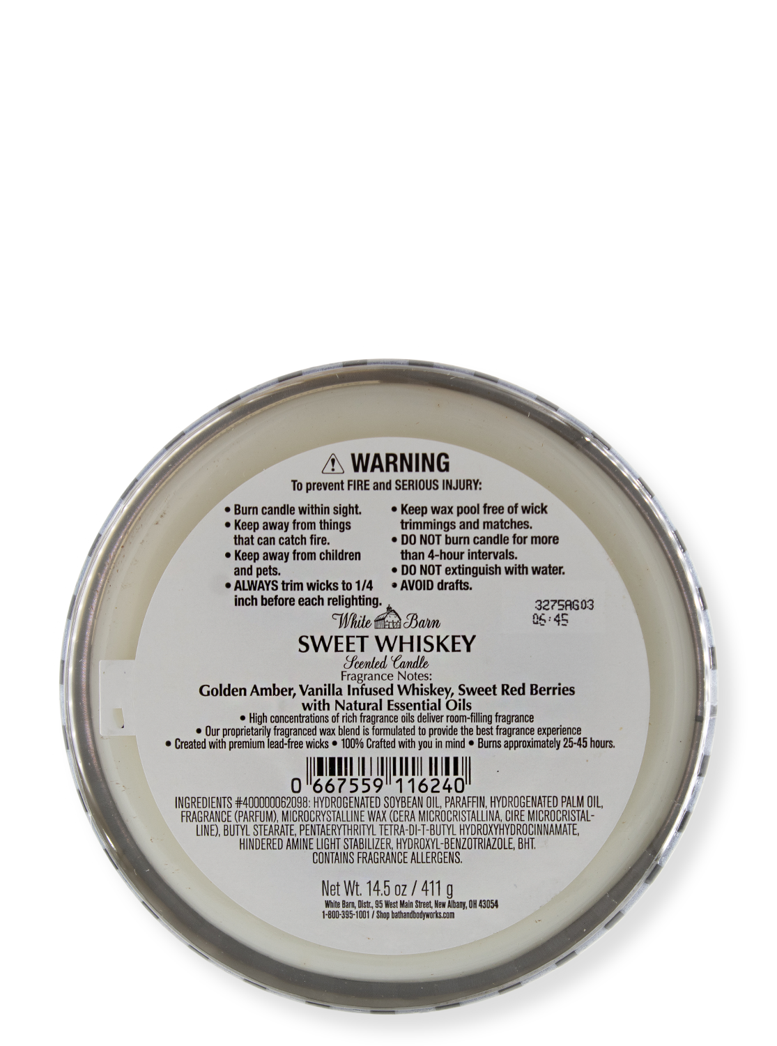 3 -Docht Candle - Sweet Whisky - 411G