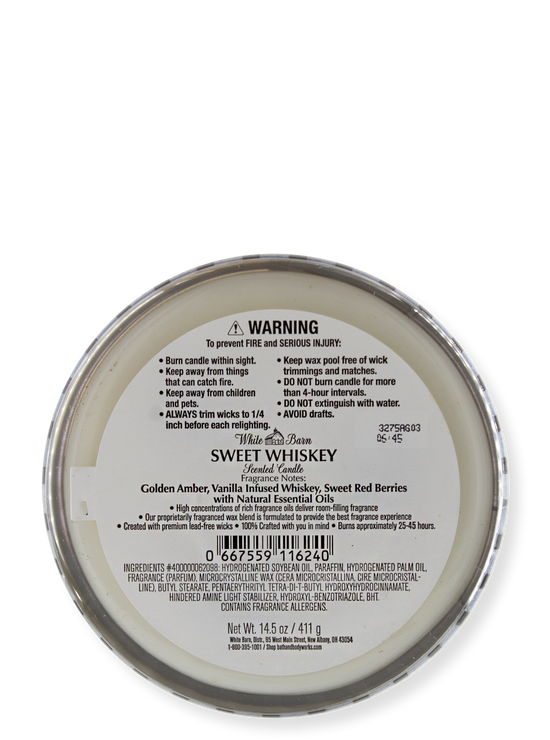 3-Wick Candle - Sweet Whiskey - 411g