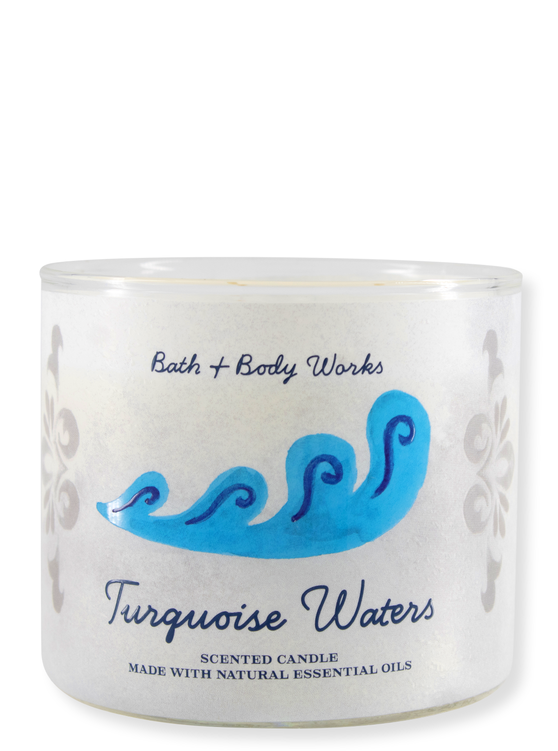 3-Wick Bougie - eaux turquoise - 411g