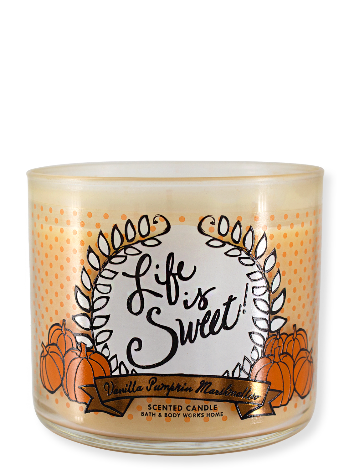 Rarity - 3-Poke Candle - La vie est douce! - guimauve de citrouille à la vanille - 411g