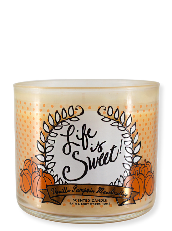 Rarity - 3 -poke candle - life is sweet! - Vanilla Pumpkin Marshmallow - 411g