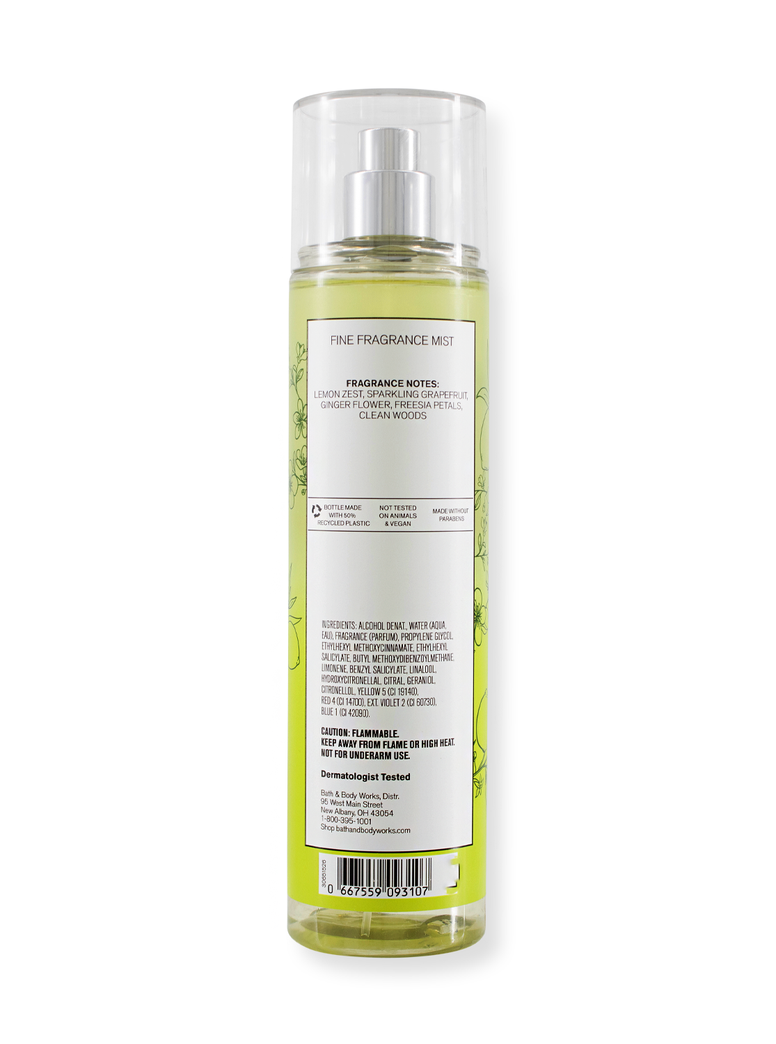 Spray corporel - Citrus blanc - Nouveau design - 236 ml