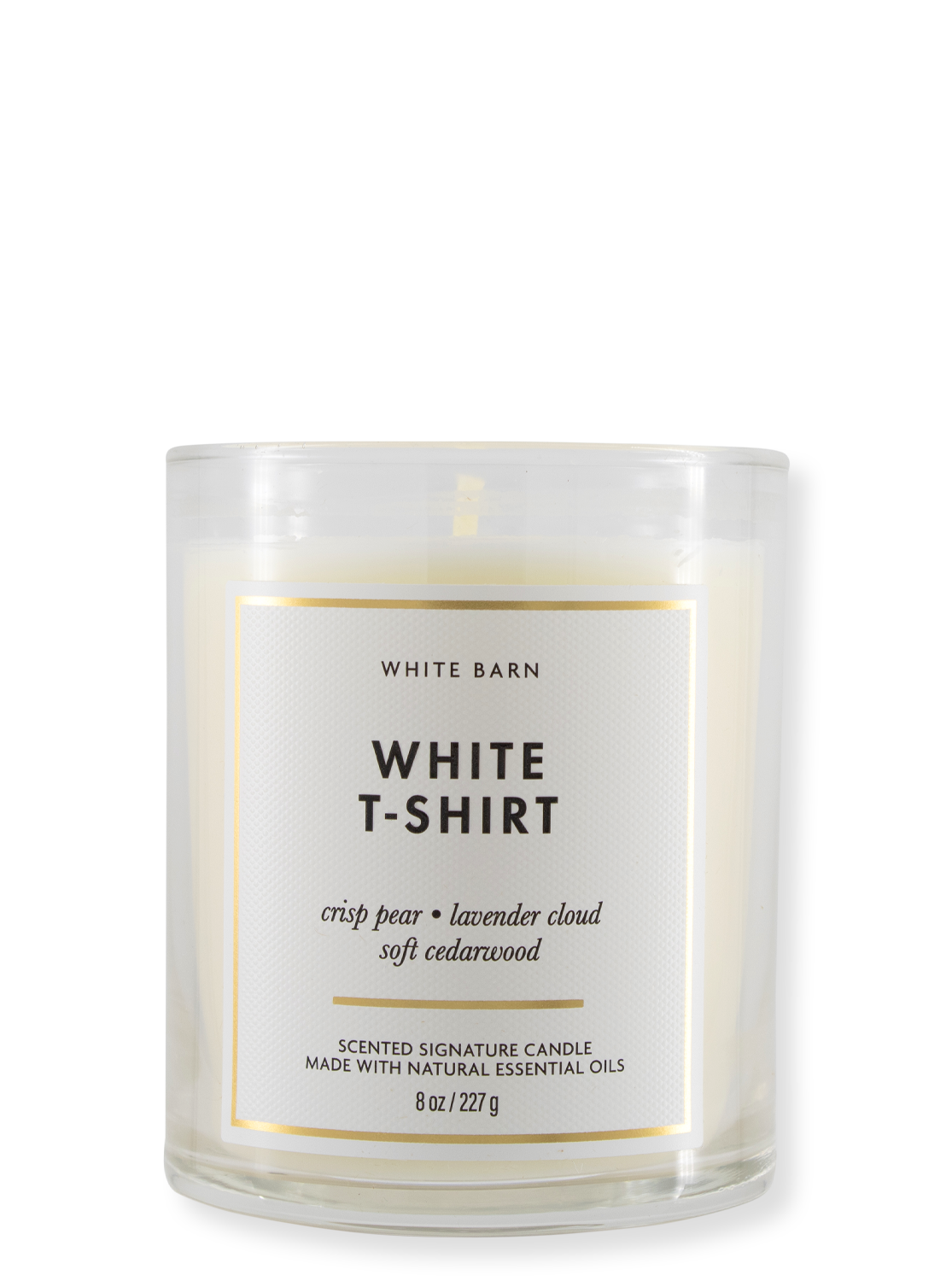 1-Wick Candle - White T-Shirt - 227g