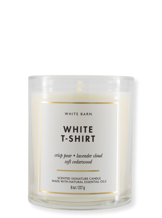 1-Wick Candle - White T-Shirt - 227g