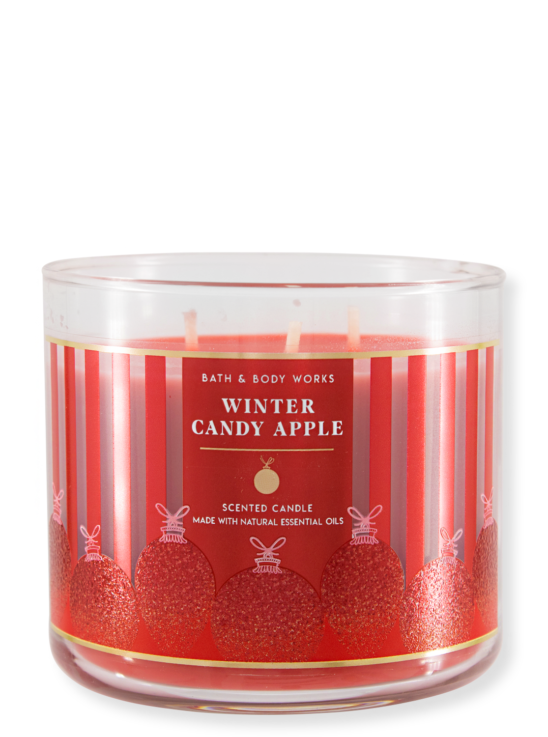 Laden Sie das Bild in den Galerie-Viewer, 3-Docht Kerze - Winter Candy Apple - 411g
