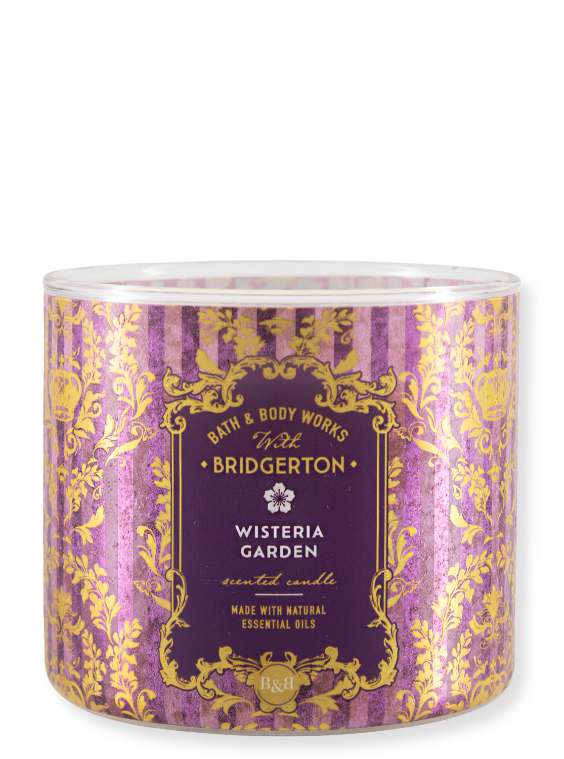 3 -Docht candle - Bridgerton Wisteria Garden - Limited Edition - 411g