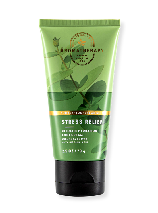 SALE - Body Cream - AROMA - Stress Relief - Eucalyptus & Spearmint (Travel Size) - 70g