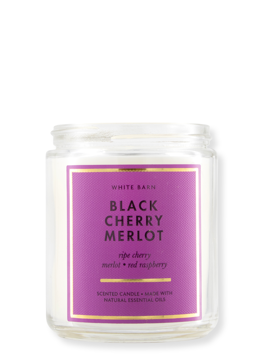1-Docht Kerze - Black Cherry Merlot - 198g