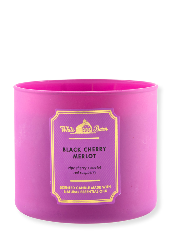 3-Docht Kerze - Black Cherry Merlot - 411g