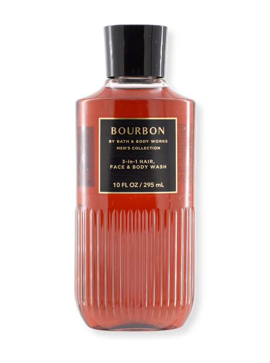 3in1 - Haar - Face & Body Wash - Bourbon - voor mannen - 295 ml