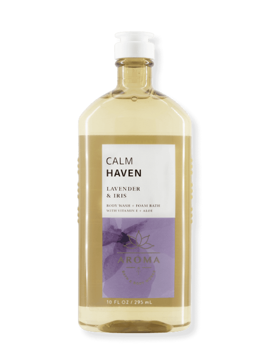 Shower Gel &amp; Bubble Bath - Aromatherapy - Calm Haven - Lavender &amp; Iris - 295ml 