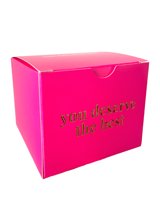 Gift packaging - gift box &amp; gift ribbon - you deserve the best