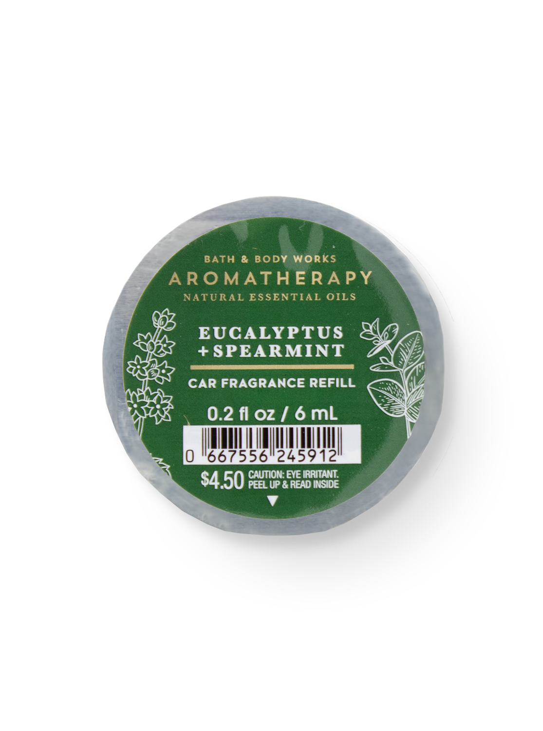 Luchtverse vulling - aromatherapie - eucalyptus spearmint - 6 ml