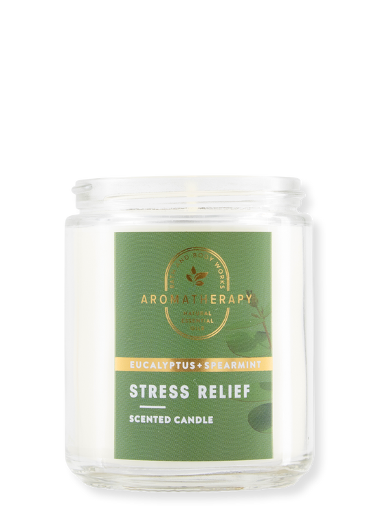 1-Docht Kerze - Aromatherapy - Stress Relief - Eucalyptus Spearmint - 198g