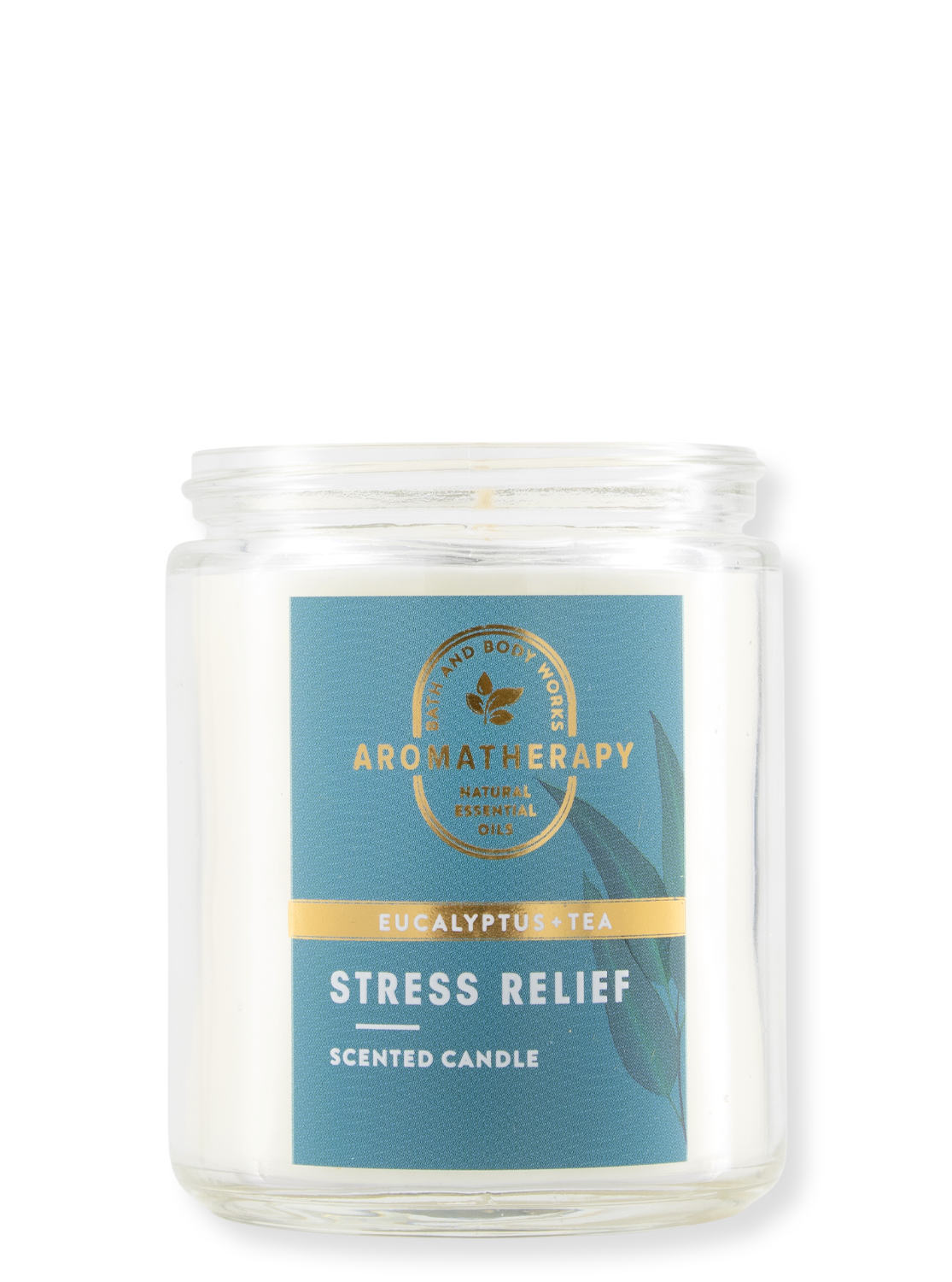 1-Docht Kerze - AROMA - Stress Relief - Eucalyptus Tea - 198g