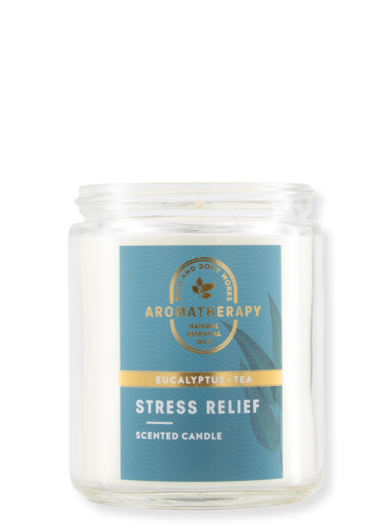 1-Docht Kerze - AROMA - Stress Relief - Eucalyptus Tea - 198g