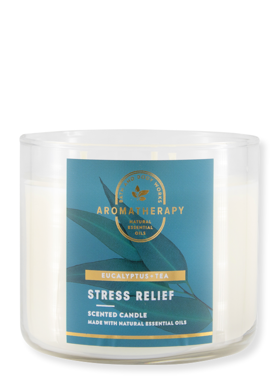 3-Docht Kerze - Aromatherapy - Stress Relief - Eucalyptus & Tea - 411g