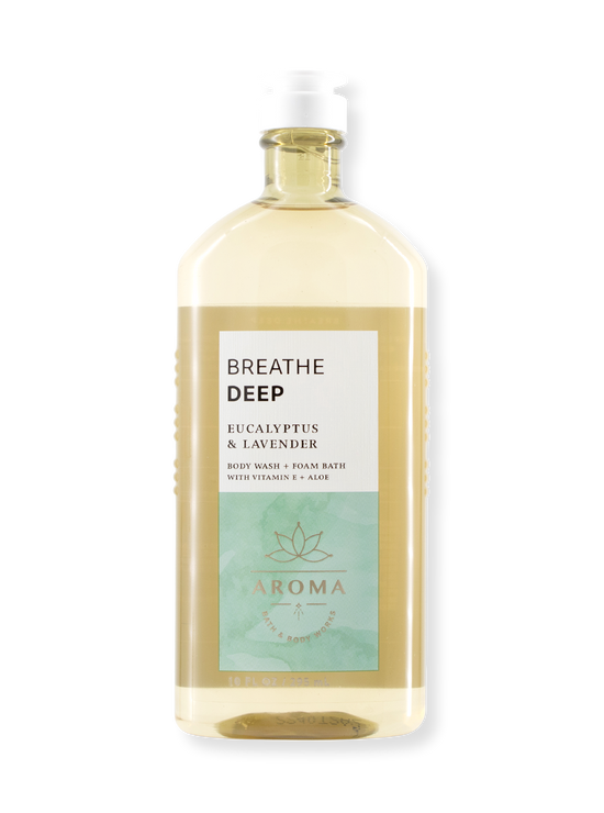 Shower Gel &amp; Bubble Bath - AROMA - Breathe Deep - Eucalyptus &amp; Lavender - 295ml