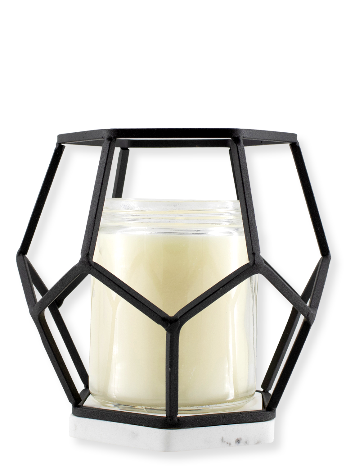 Candlestick - 1 wick candle - BLACK HEXAGON 