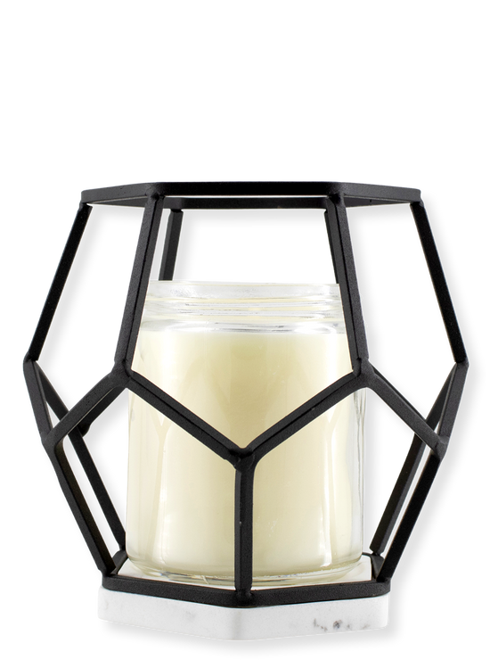 Candlestick - 1 wick candle - BLACK HEXAGON 