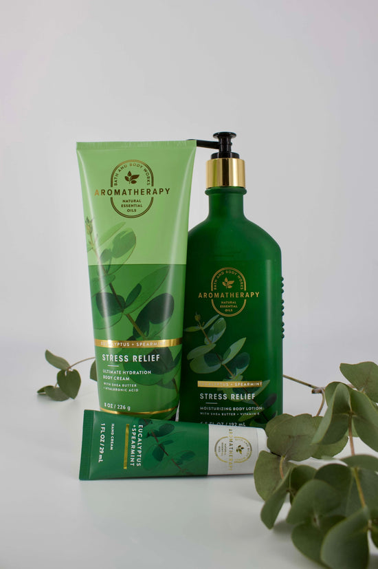 Body Cream - Aromatherapy - Stress Relief - Eucalyptus & Spearmint- 226g
