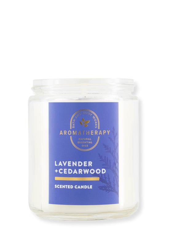 1-Docht Kerze - Aromatherapy - Lavender & Cedarwood - 198g