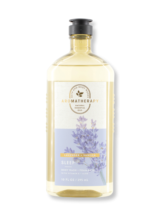Shower Gel &amp; Bubble Bath - Aromatherapy - Sleep - Lavender &amp; Vanilla - 295ml 