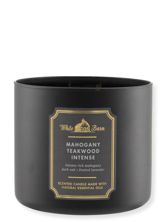 3 -DOCHT Candle - Mahonie Teakwood High Intensity - 411G