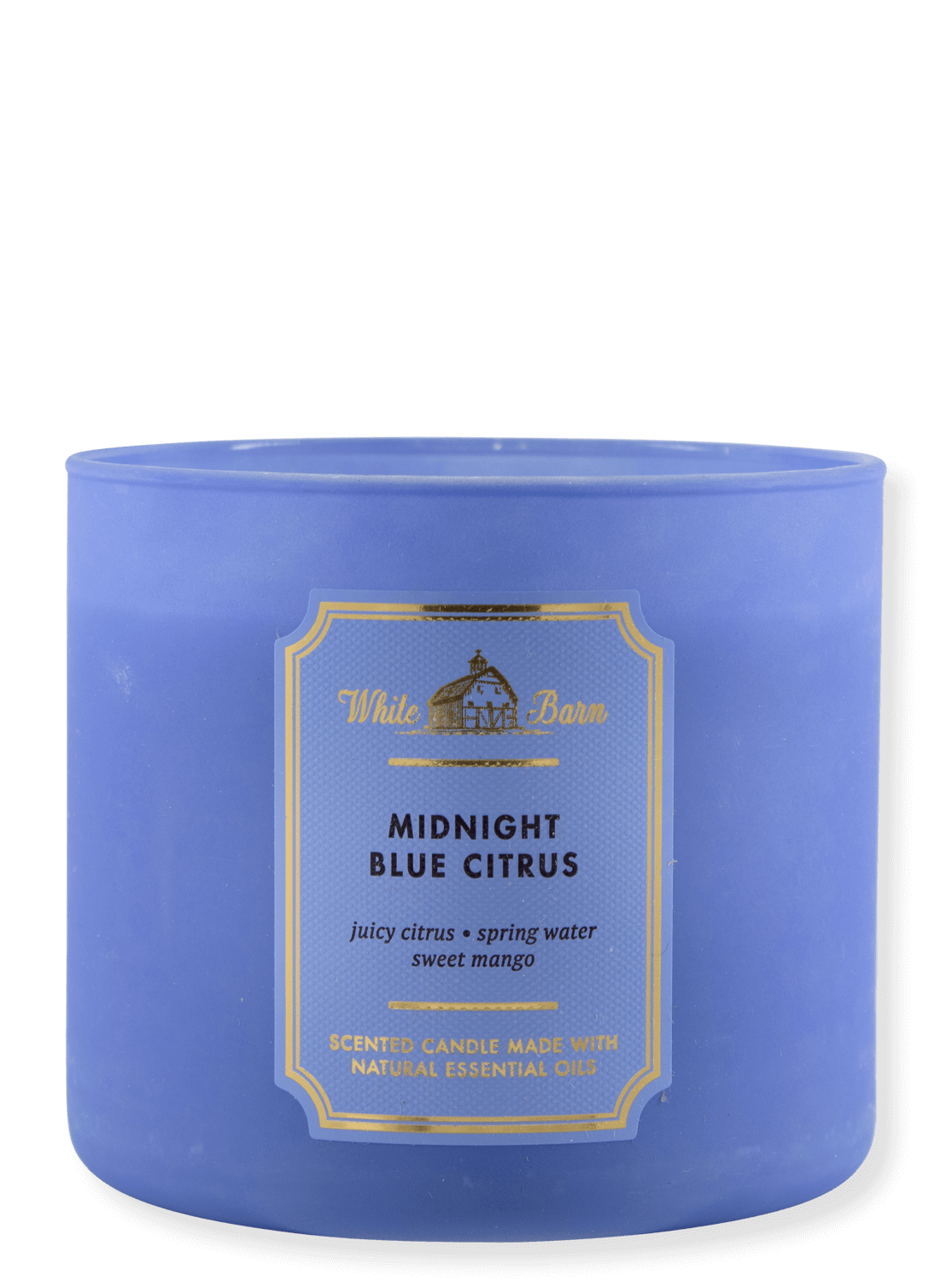 Bougie 3 Mèches - Agrumes Bleu Nuit - 411g