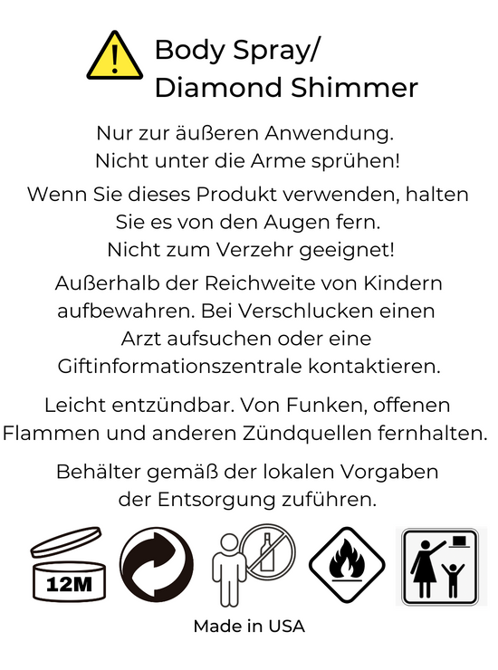 Body Spray - Japanse kersenbloesem - diamant shimmer - 146 ml