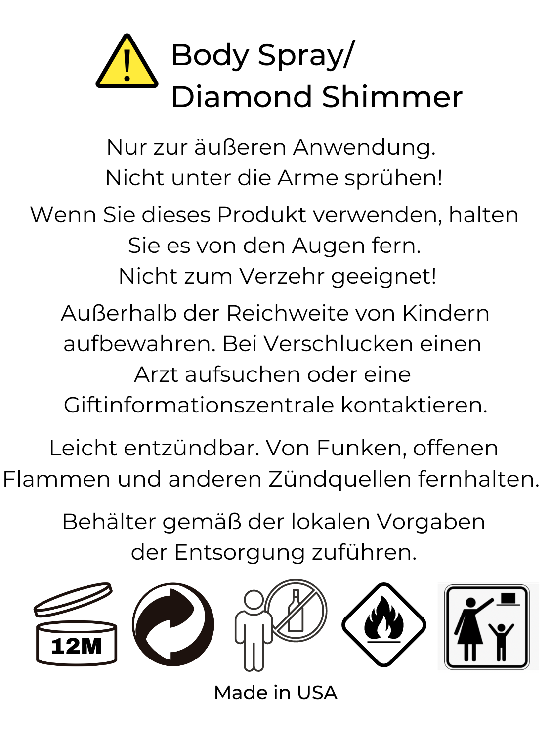 Body Spray - Duizend wensen - Diamant Shimmer - 146 ml