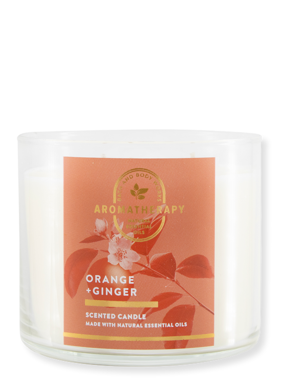 3 -Docht Candle - Aromatherapy - Orange Ginger - 411G