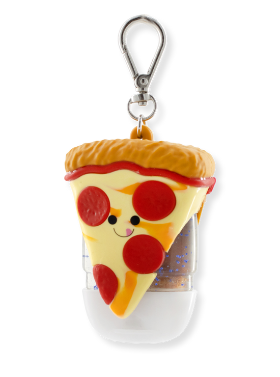 Hanger voor handdesinfectiegel - Happy Pizza Slice - Pizza