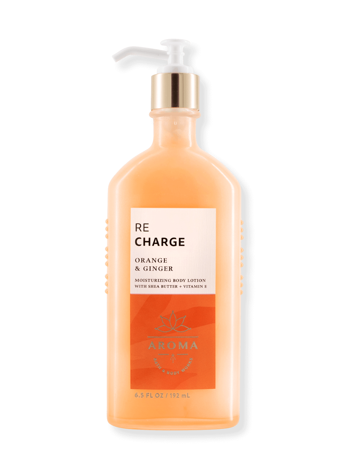 Body Lotion - AROMA - Re Charge - Orange &amp; Ginger - 192ml