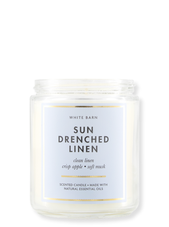 1-Wick Candle - Sun Drenched Linen - 198g